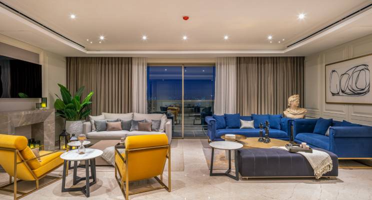 Living Room at Avaanti Residences project